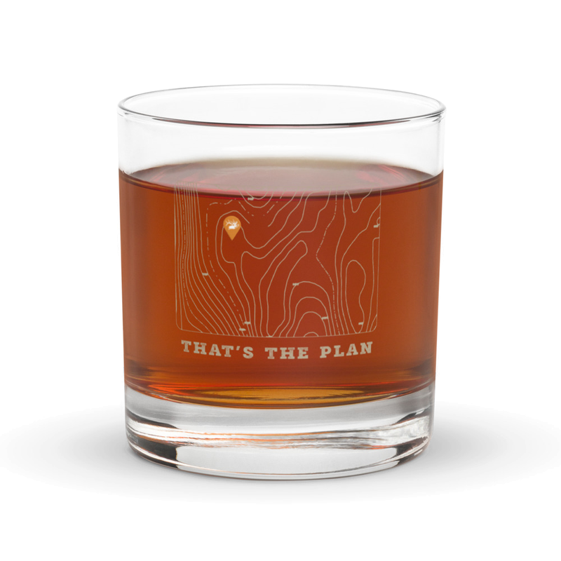 Elk Hunting Rocks Glass