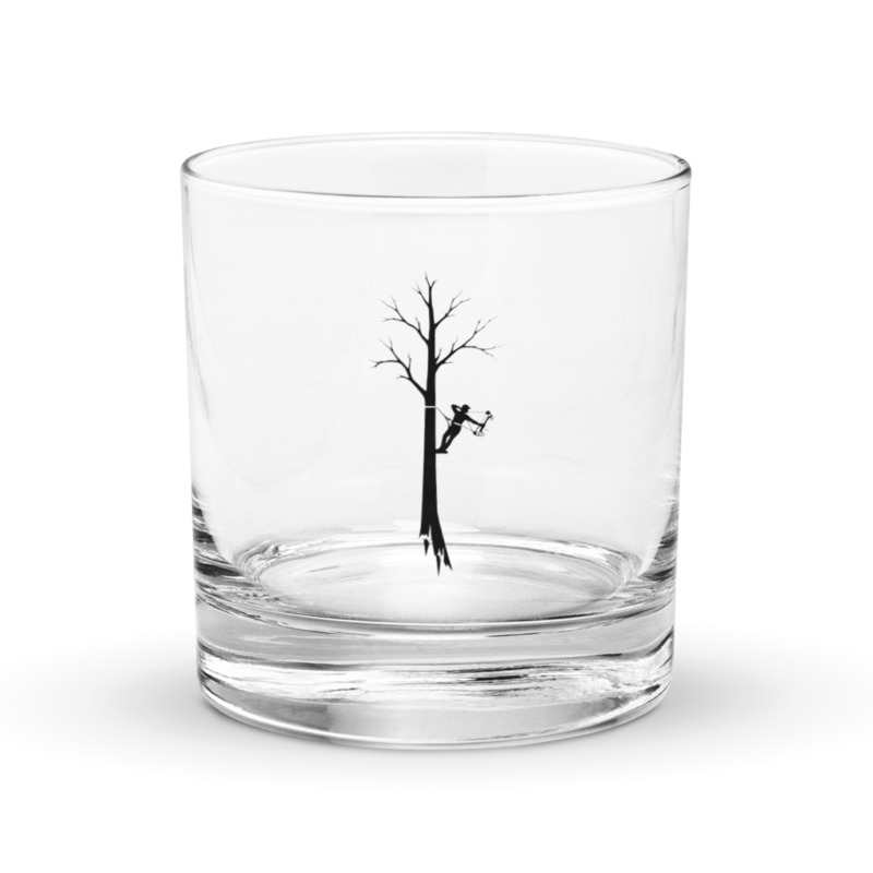 Whitetail Saddle Hunter Rocks Glass