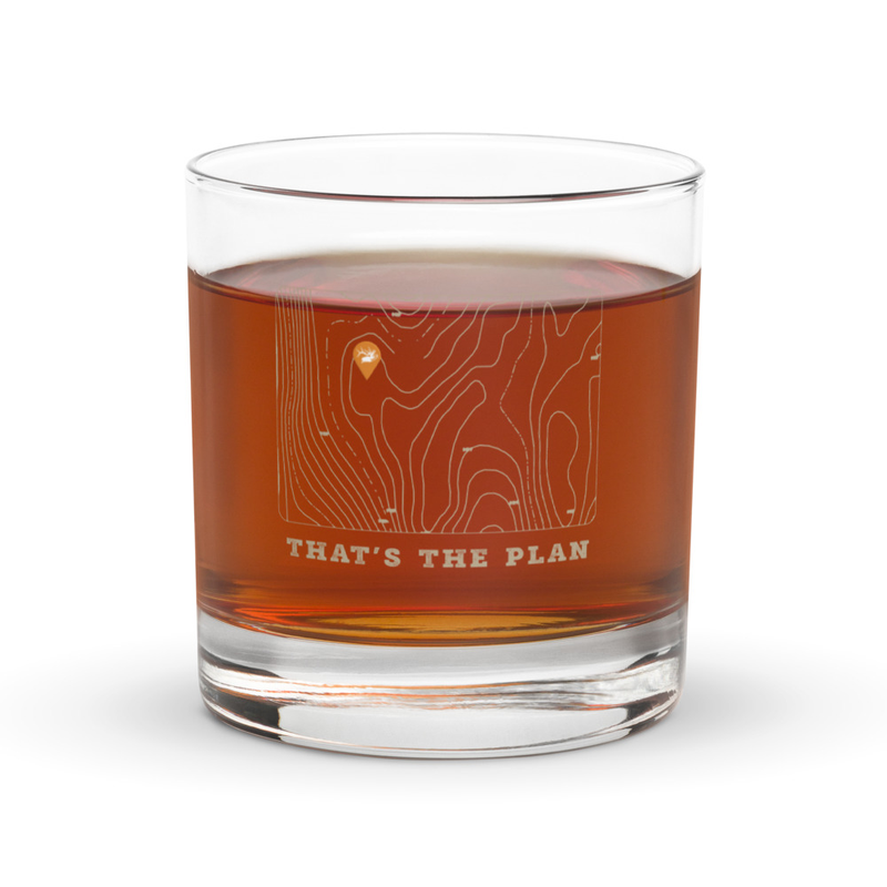 Elk Hunting Rocks Glass